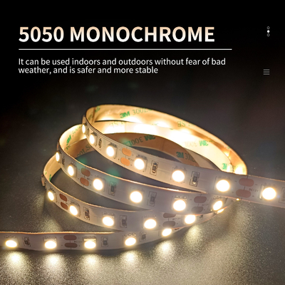 UL SMD LED の適用範囲が広いストリップ 5050 はモノクロ 50000H の長い生命を強調します