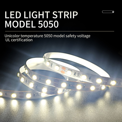 モノクロSMD LEDの適用範囲が広いストリップ5050水ランプ21 - 23LM/LED