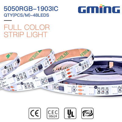 リモート・コントロール5050RGB 1903IC Dimmable SMD LEDのストリップ9.6W