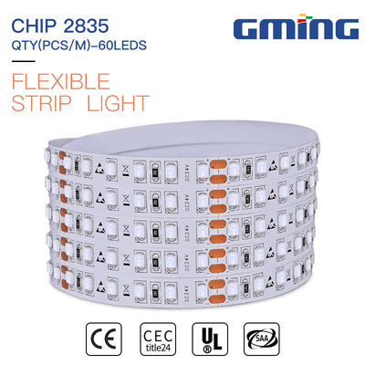 屋内装飾のための60のLEDs/M SMD 2835 LEDの滑走路端燈適用範囲が広いDC 12V